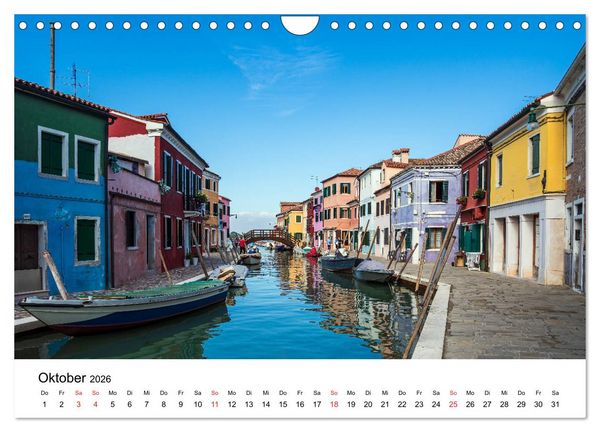 Produktbild: Unterwegs in Venedig (Wandkalender 2026 DIN A4 quer), CALVENDO Monatskalender