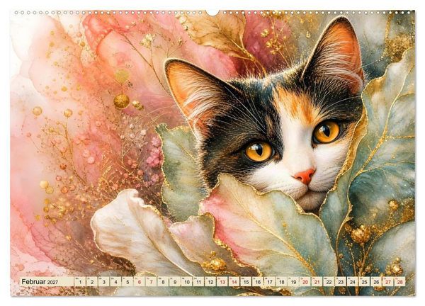 Produktbild: Floras Samtpfoten (Wandkalender 2027 DIN A2 quer), CALVENDO Monatskalender