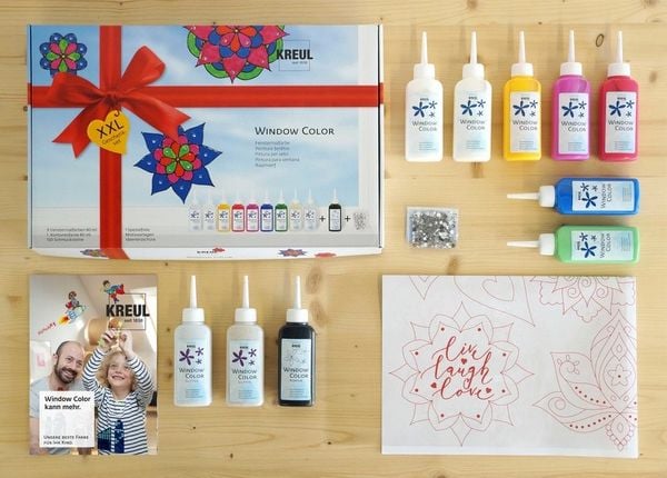 Produktbild: KREUL Window Color Set XXL Geschenkset 10 x 80 ml