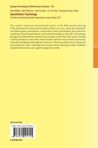 Produktbild: Quantitative Psychology