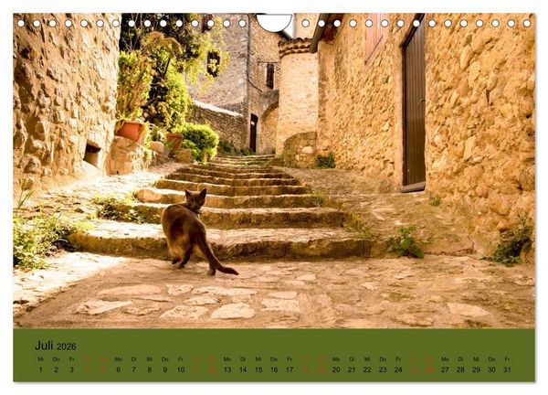 Produktbild: Dorfidyllen in Frankreich (Wandkalender 2026 DIN A4 quer), CALVENDO Monatskalender