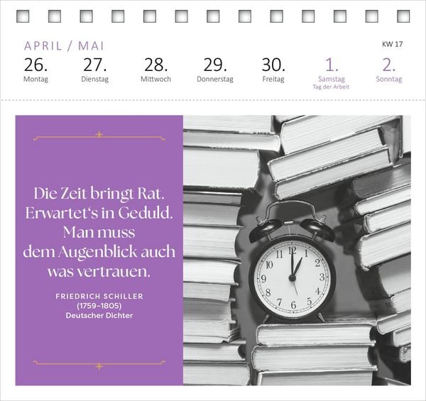 Produktbild: Postkartenkalender Der Literaturkalender 2027