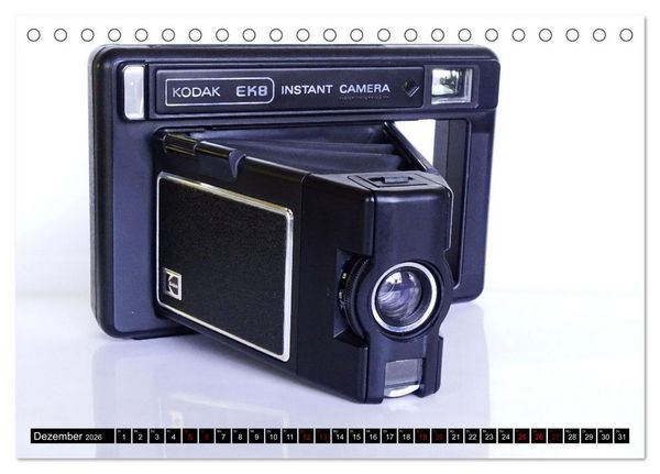 Produktbild: Alte Fotoapparate - Kameras von Kodak der Jahre 1905 bis 1977 (Tischkalender 2026 DIN A5 quer), CALVENDO Monatskalender