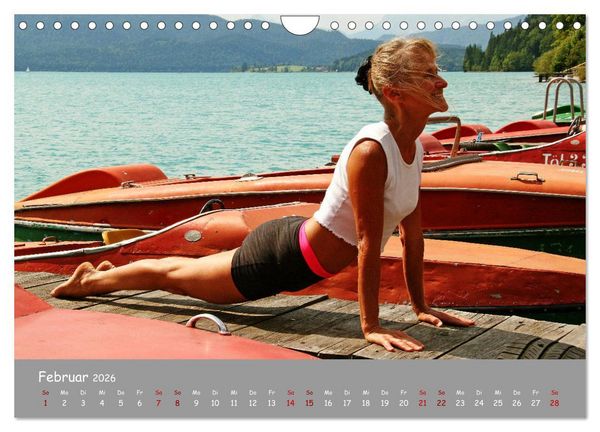 Produktbild: Yoga &ndash; Harmonie am Walchensee (Wandkalender 2026 DIN A4 quer), CALVENDO Monatskalender