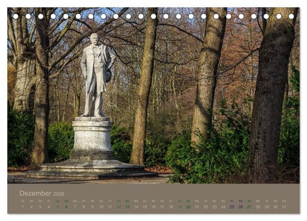 Produktbild: Gro&szlig;er Tiergarten Berlin - Von Dichtern und Komponisten (Tischkalender 2026 DIN A5 quer), CALVENDO Monatskalender