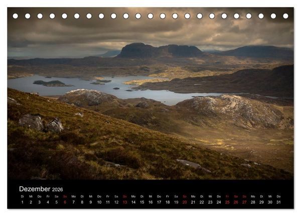 Produktbild: Die Highlands - Schottlands rauher Nordwesten (Tischkalender 2026 DIN A5 quer), CALVENDO Monatskalender