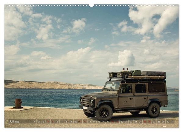 Produktbild: Mit dem 4x4 durch Europa (Wandkalender 2026 DIN A2 quer), CALVENDO Monatskalender