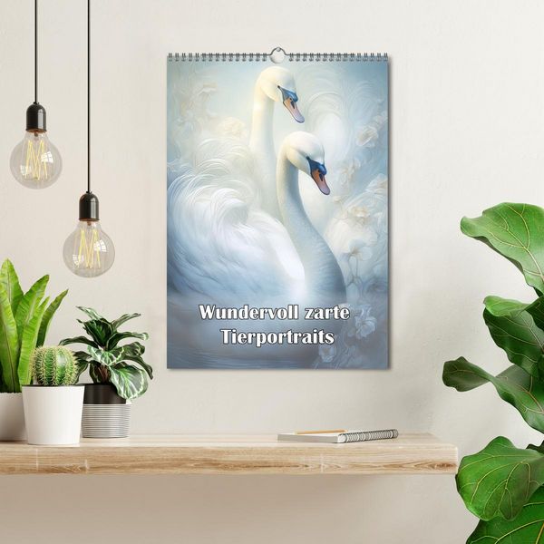 Produktbild: Wundervoll zarte Tierportraits (Wandkalender 2026 DIN A3 hoch), CALVENDO Monatskalender