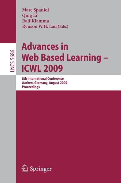Produktbild: Advances in Web Based Learning - ICWL 2009