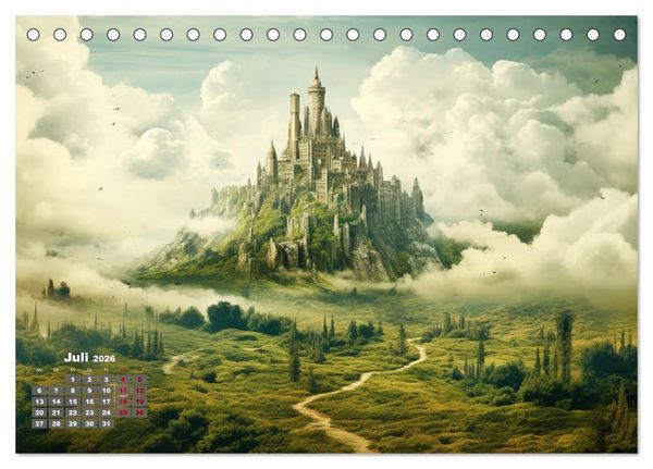 Produktbild: Fantastische Inselwelten (Tischkalender 2026 DIN A5 quer), CALVENDO Monatskalender