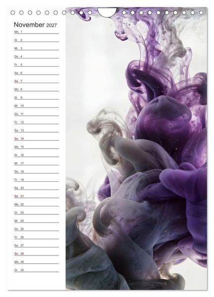 Produktbild: Quiet Fluids - Fluid Art Farben zwischen Wasser und Licht (Wandkalender 2027 DIN A4 hoch), CALVENDO Monatskalender