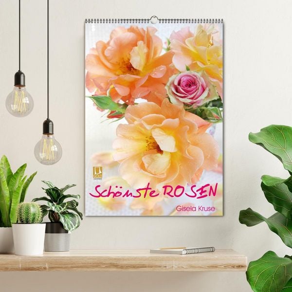 Produktbild: Sch&ouml;nste Rosen (Wandkalender 2026 DIN A2 hoch), CALVENDO Monatskalender