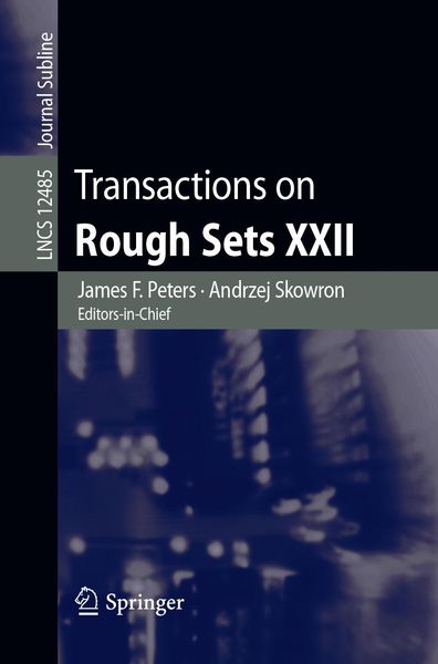 Produktbild: Transactions on Rough Sets XXII