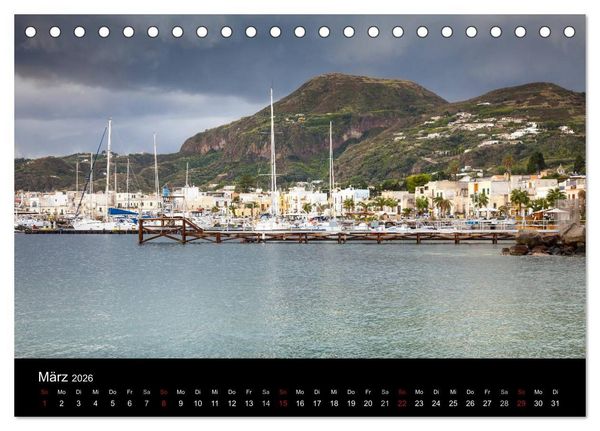 Produktbild: Liparische Inseln (Tischkalender 2026 DIN A5 quer), CALVENDO Monatskalender
