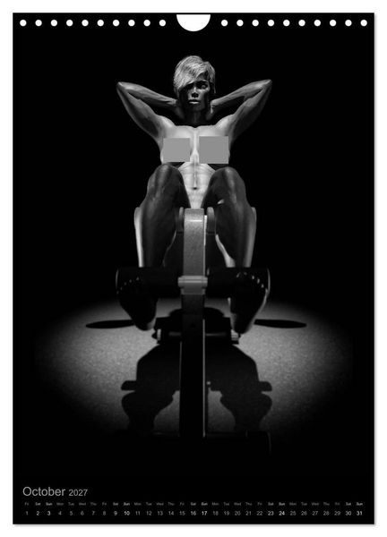 Produktbild: POWER NUDES (Wall Calendar 2027 DIN A4 portrait), CALVENDO 12 Month Wall Calendar