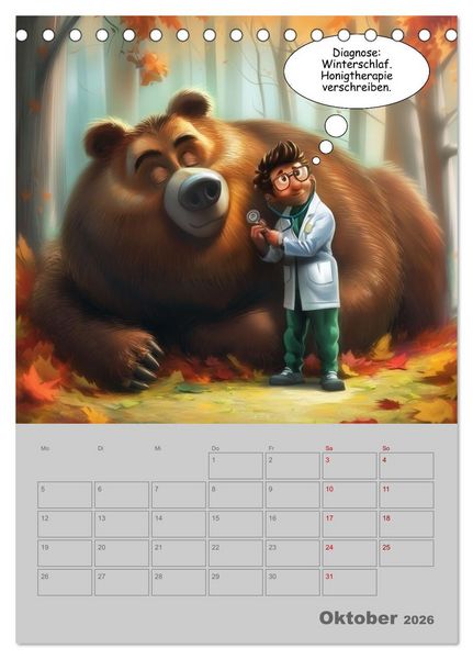 Produktbild: Ein Arzt f&uuml;r alle Felle (Tischkalender 2026 DIN A5 hoch), CALVENDO Monatskalender