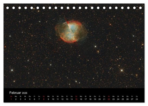 Produktbild: Universum - Eine Reise zu den Sternen (Tischkalender 2026 DIN A5 quer), CALVENDO Monatskalender