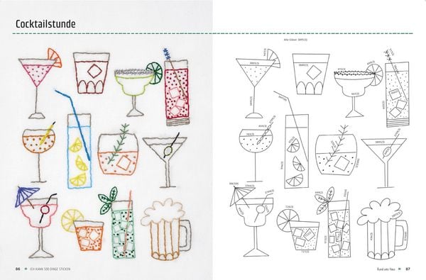 Produktbild: Ich kann 500 Dinge sticken. Witzige, s&uuml;&szlig;e, coole und freche Motive. Ganz einfach Schritt f&uuml;r Schritt nachzusticken. Blumen, Bl&uuml;ten, Bl&auml;tter, Tiere, Logos, Schriften, Schmuckelemente u.v.m. Ideal f&uuml;r Kinder und Anf&auml;nger