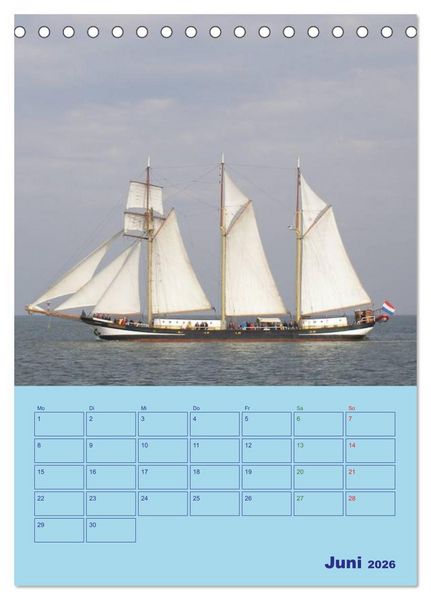 Produktbild: Seefahrer Romantik 2026 (Tischkalender 2026 DIN A5 hoch), CALVENDO Monatskalender