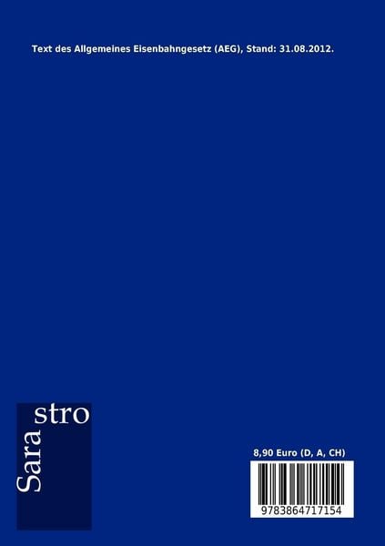 Produktbild: Allgemeines Eisenbahngesetz (AEG)
