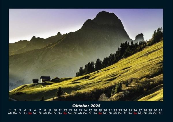 Produktbild: Bergige Welten 2025 Fotokalender DIN A4