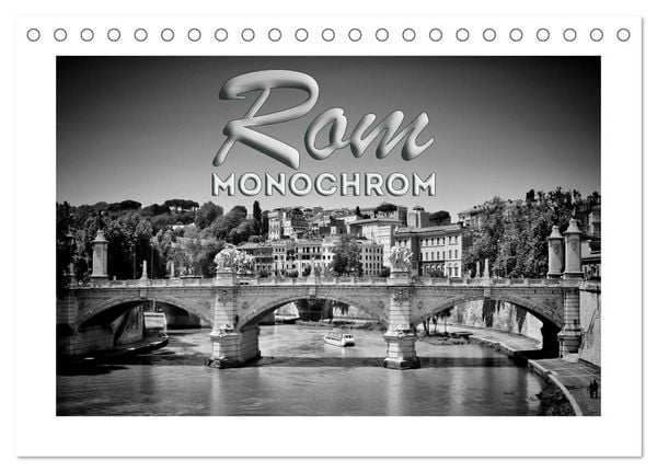 Produktbild: ROM Monochrom (Tischkalender 2026 DIN A5 quer), CALVENDO Monatskalender