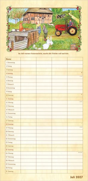 Produktbild: Bauernkalender Familienplaner 2027