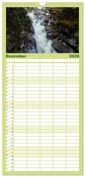 Produktbild: Familienplaner 2026 - Oh Canada... mit 5 Spalten (Wandkalender, 21 x 45 cm) CALVENDO