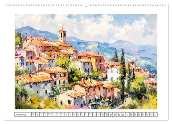 Produktbild: Mediterrane Landschaften (Wandkalender 2026 DIN A2 quer), CALVENDO Monatskalender
