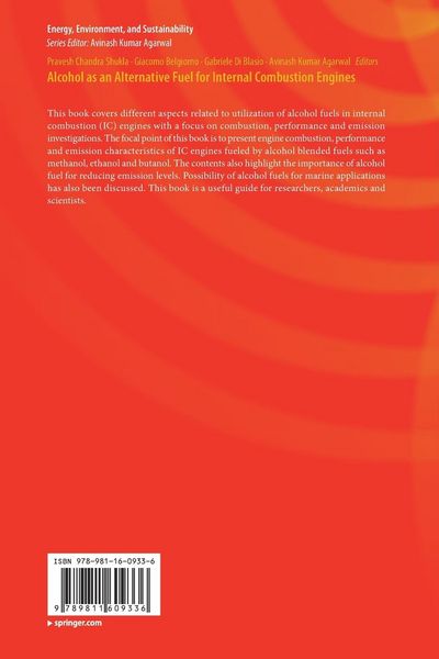 Produktbild: Alcohol as an Alternative Fuel for Internal Combustion Engines