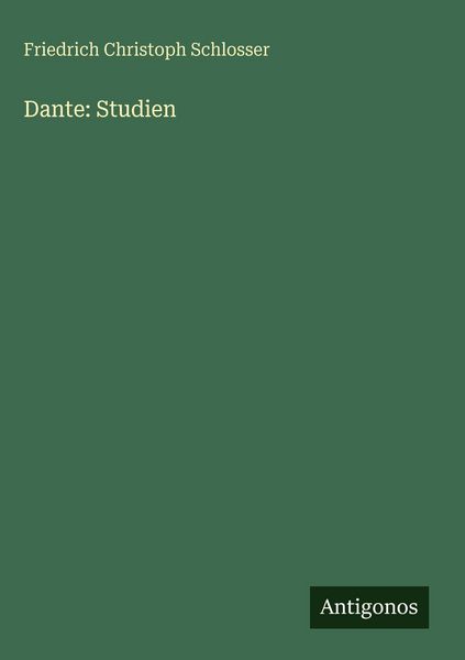 Produktbild: Dante: Studien