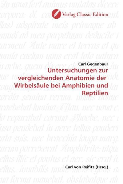 Produktbild: Gegenbaur, C: Untersuchungen zur vergleichenden Anatomie der