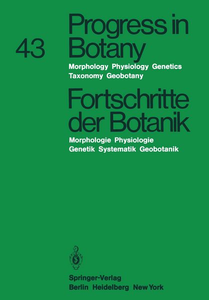 Produktbild: Progress in Botany/Fortschritte der Botanik