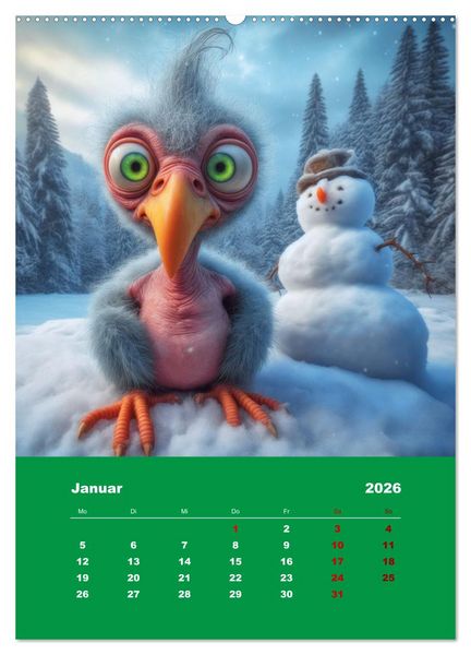 Produktbild: Waldo und Stefler (Wandkalender 2026 DIN A2 hoch), CALVENDO Monatskalender