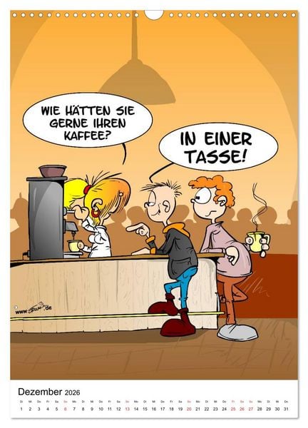Produktbild: Trumix Cartoons - Nichts geht mehr (Wandkalender 2026 DIN A3 hoch), CALVENDO Monatskalender