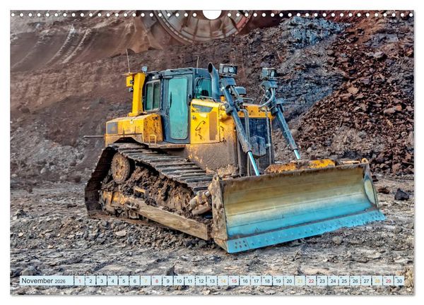 Produktbild: Bulldozer - b&auml;renstarke Arbeitstiere (Wandkalender 2026 DIN A3 quer), CALVENDO Monatskalender