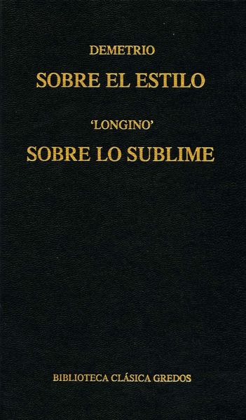 Produktbild: Sobre el estilo. Sobre lo sublime