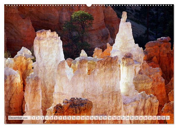 Produktbild: Bryce Canyon, Sunrise and Sunset points (High Quality Premium Wall Calendar 2026 DIN A2 landscape),CALVENDO 12 Month Wall Calendar