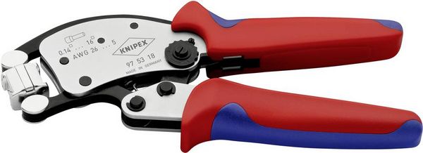 Produktbild: Knipex Twistor16 97 53 18 Crimpzange Aderendh&uuml;lsen 0.14 bis 16mm&sup2;