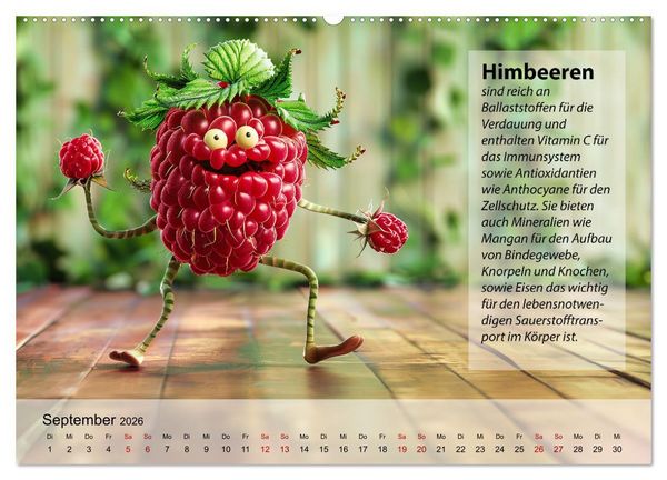 Produktbild: Tanzende Fr&uuml;chtchen (hochwertiger Premium Wandkalender 2026 DIN A2 quer), Kunstdruck in Hochglanz