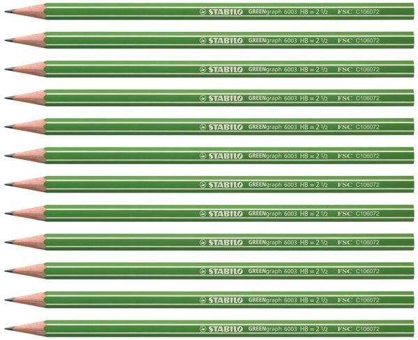 Produktbild: STABILO Bleistift GREENgraph oGummi gr