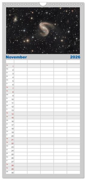 Produktbild: Familienplaner 2026 - Juwelen der Nacht mit 5 Spalten (Wandkalender, 21 x 45 cm) CALVENDO