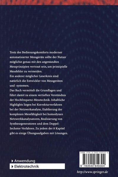 Produktbild: Grundlagen der Hochfrequenz-Messtechnik