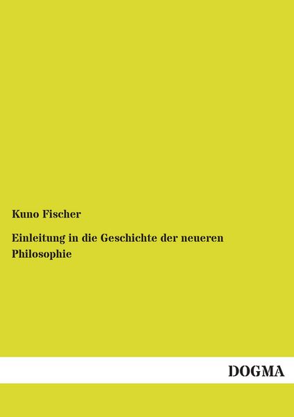 Produktbild: Einleitung in die Geschichte der neueren Philosophie