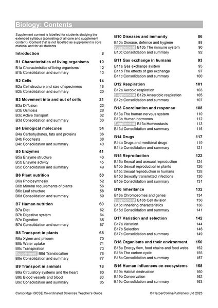 Produktbild: Cambridge Igcse(tm) Co-Ordinated Sciences Teacher Guide