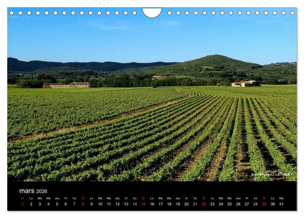 Produktbild: La vall&eacute;e de la C&eacute;ze Gard (Calendrier mural 2026 DIN A4 vertical), CALVENDO calendrier mensuel