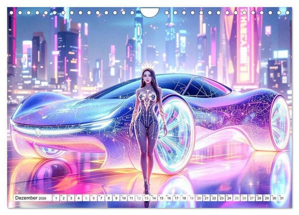 Produktbild: Cars & Girls (Wandkalender 2026 DIN A4 quer), CALVENDO Monatskalender