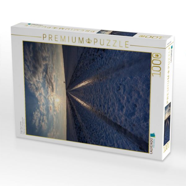 Produktbild: CALVENDO Puzzle Eisiger Weg im Winter | 1000 Teile Lege-Gr&ouml;&szlig;e 64x48cm Foto-Puzzle f&uuml;r gl&uuml;ckliche Stunden