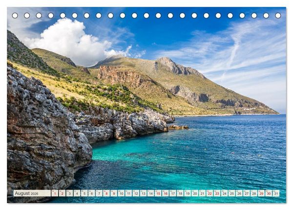 Produktbild: Sizilien: Trauminsel im Mittelmeer (Tischkalender 2026 DIN A5 quer), CALVENDO Monatskalender