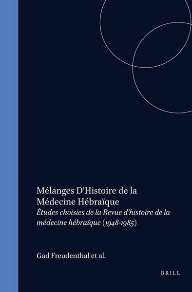 Produktbild: M&eacute;langes d'Histoire de la M&eacute;decine H&eacute;bra&iuml;que